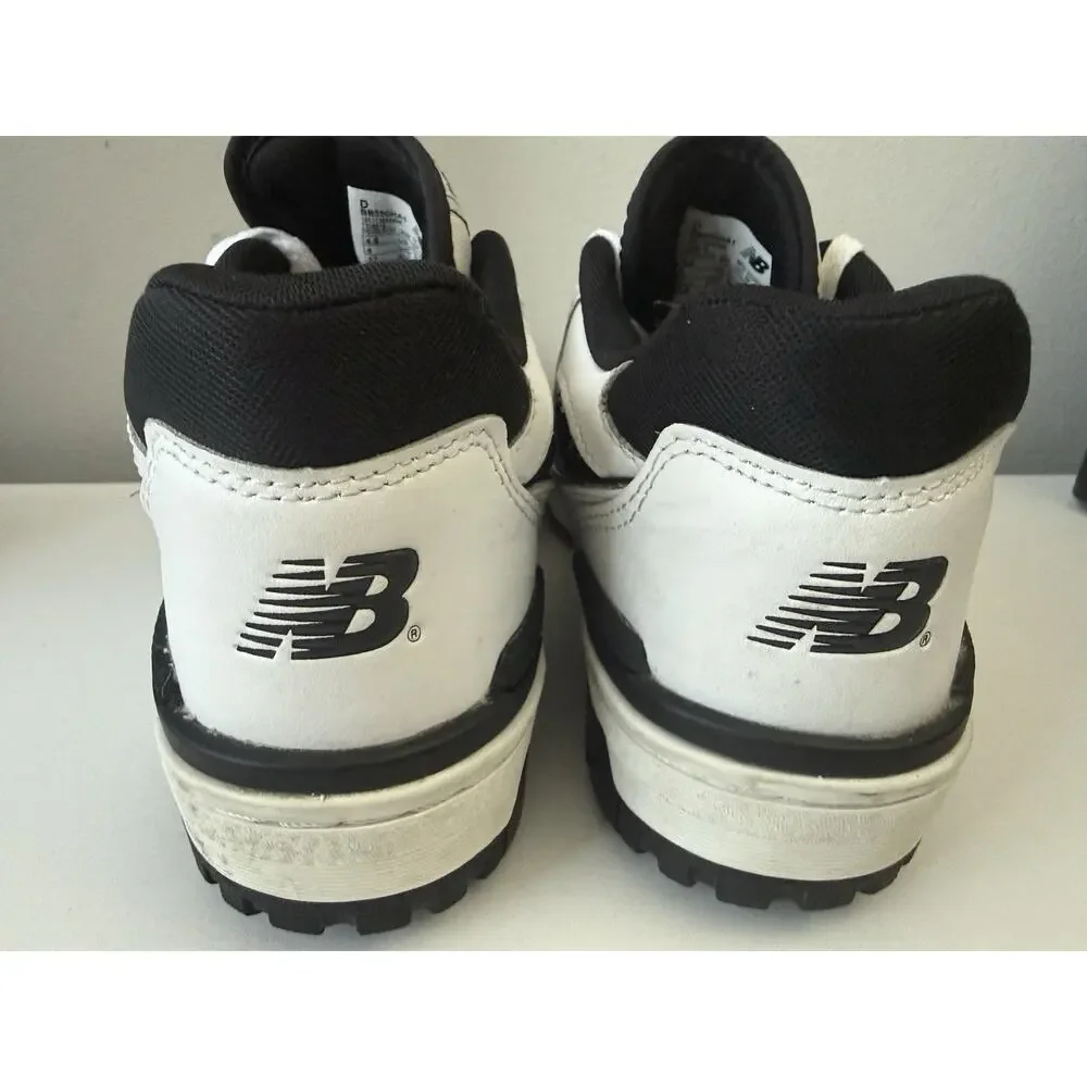 Size 4.5 Big Kids - New Balance 550 - White / Black / Raincloud - BB550HA1
